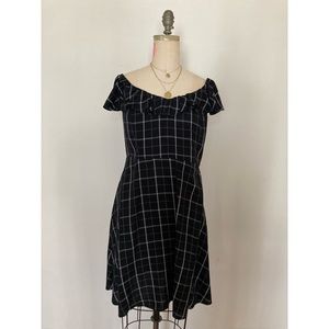 Old Navy black checkered dress